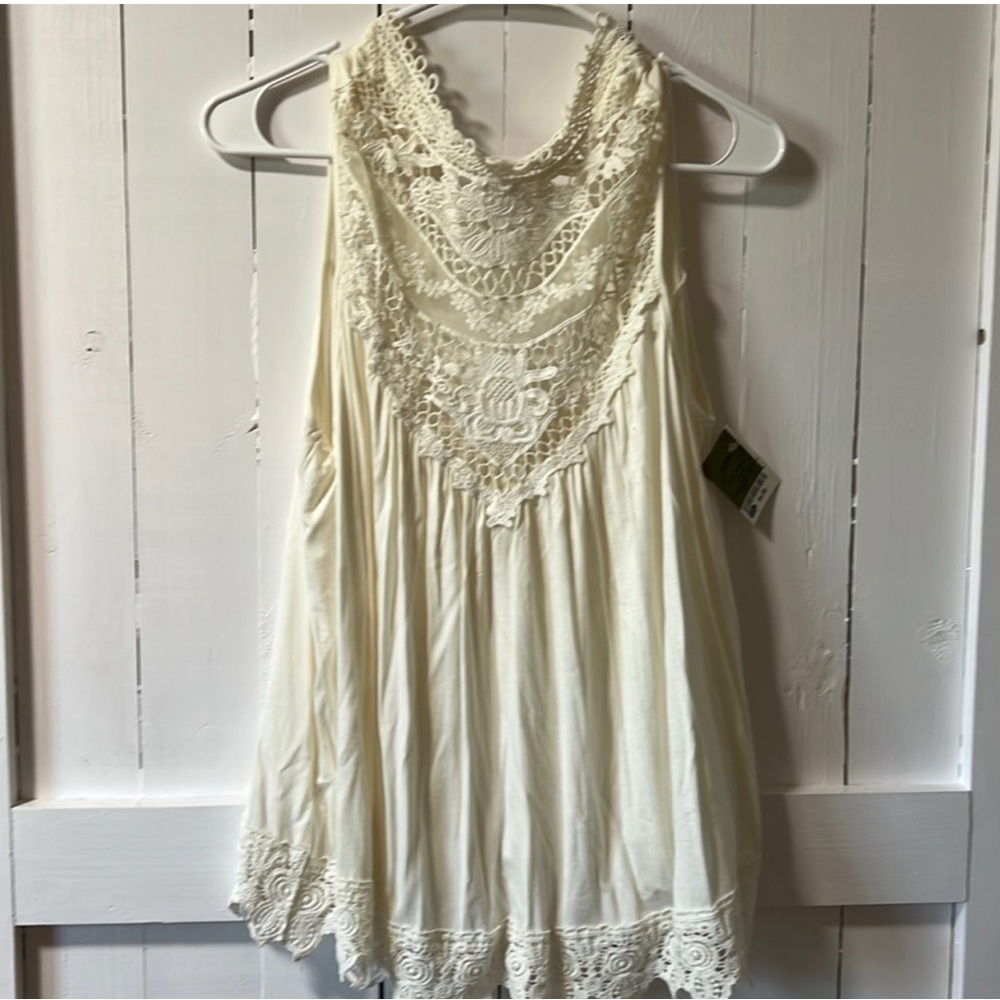 Elegant Cream Lace Women's Top